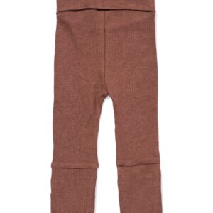 HEMA Babylegging aansluitend rib bruin