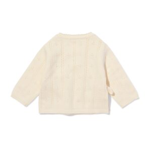 HEMA Babytrui ajour fijngebreid ecru