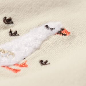 HEMA Babykledingset sweatstof ganzen ecru