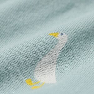 HEMA Baby meegroei overslagromper jersey ganzen lichtblauw