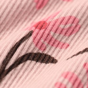 HEMA Babyboxpakje rib bloemen roze