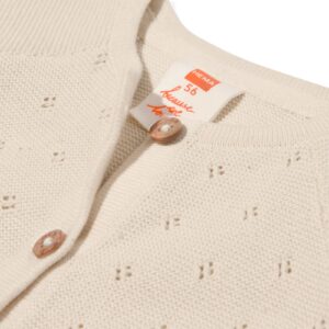 HEMA Newborn jumpsuit ajour ongebleekt ecru