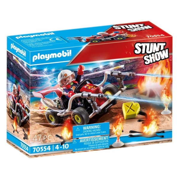 70554 playmobil stuntshow brandweerkart