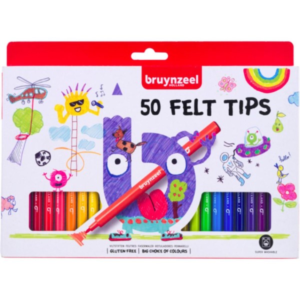 bruynzeel viltstiften 50 stuks