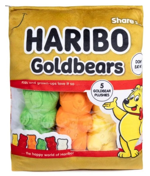 haribo pluche in zak goud beren