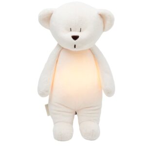 Moonie The Humming Bear Cream 2.0 - organic - hartslag knuffel - beer