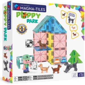 Magna-Tiles puppy park 27-delige dierenset - magnetisch bouw speelgoed - magnetische tegels - open einde speelgoed