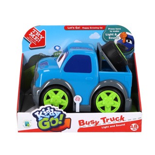 kiddygo auto pick up truck 19 cm met licht en geluid blauw