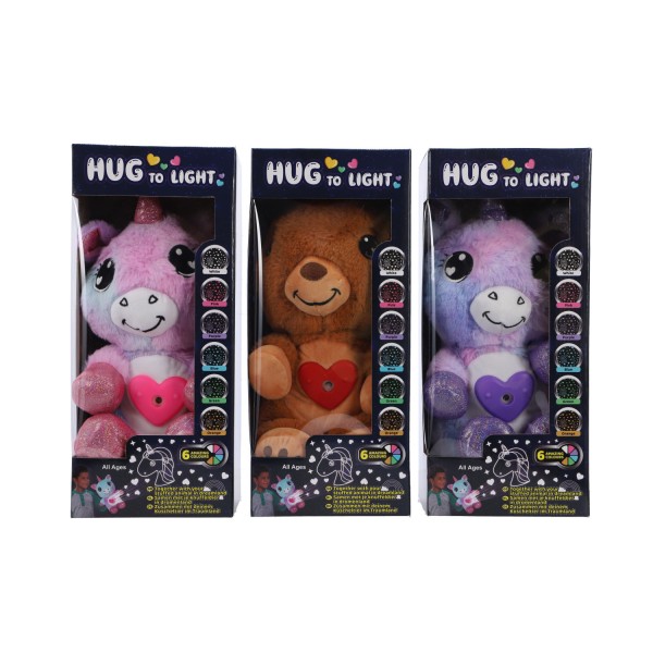knuffel pluche dier met projector