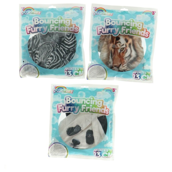 pluchiez bouncing furry wild animal 23 cm