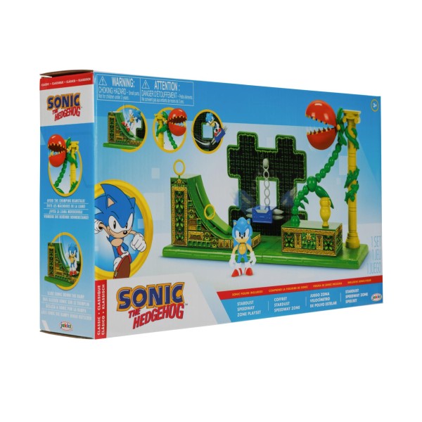 sonic speedway zone speelset inclusief 65 cm figuur