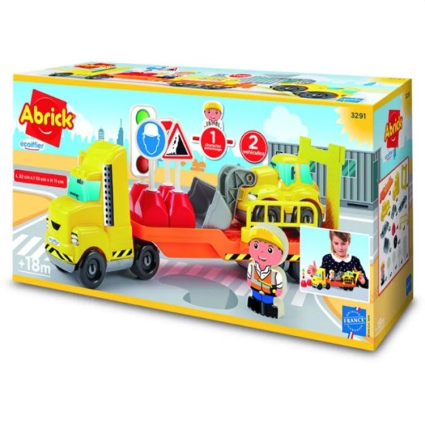 vrachtwagen met oplegger abrick