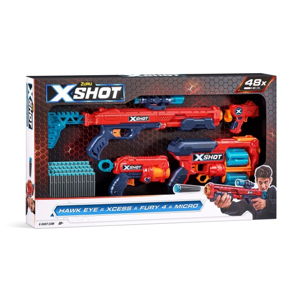 zuru x shot excel mix combo pack 48 darts